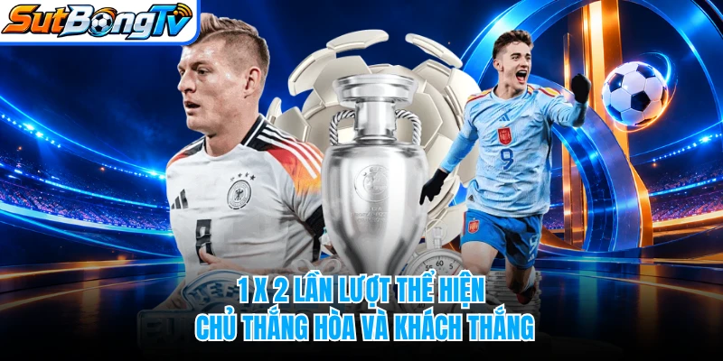 1 X 2 lần lượt thể hiện chủ thắng hòa và khách thắng