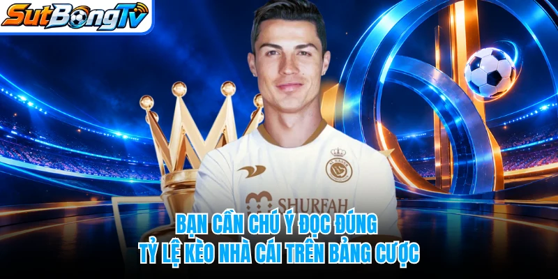 Bạn cần chú ý đọc đúng tỷ lệ kèo nhà cái trên bảng cược
