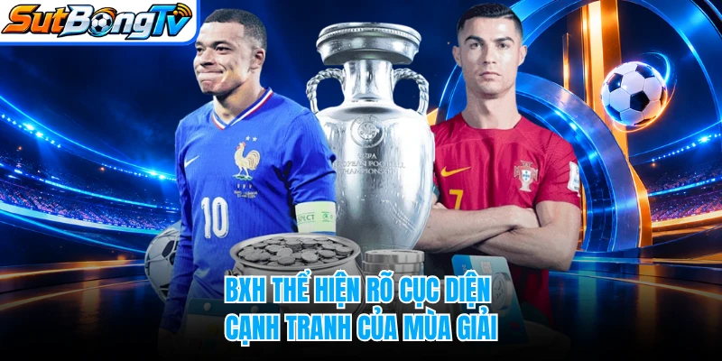 BXH thể hiện rõ cục diện cạnh tranh của mùa giải