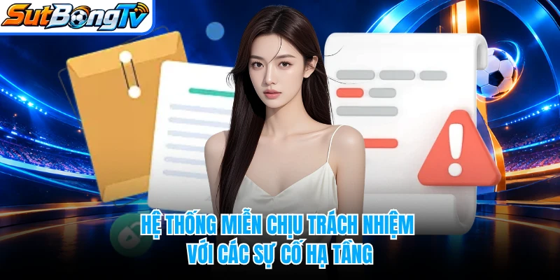 Hệ thống miễn chịu trách nhiệm với các sự cố hạ tầng