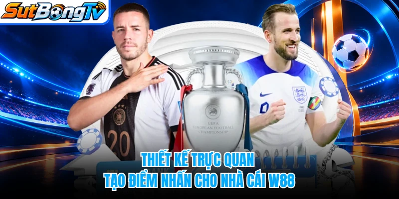 Thiết kế trực quan tạo điểm nhấn cho nhà cái W88
